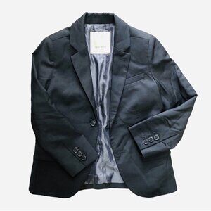 Zara Boys Extra Fine Wool Sports Coat Charcoal Grey